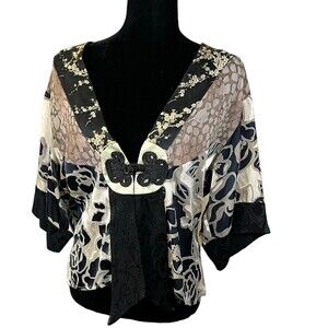 Spencer Alexis Vintage USA Made Kimono Blouse Size Medium